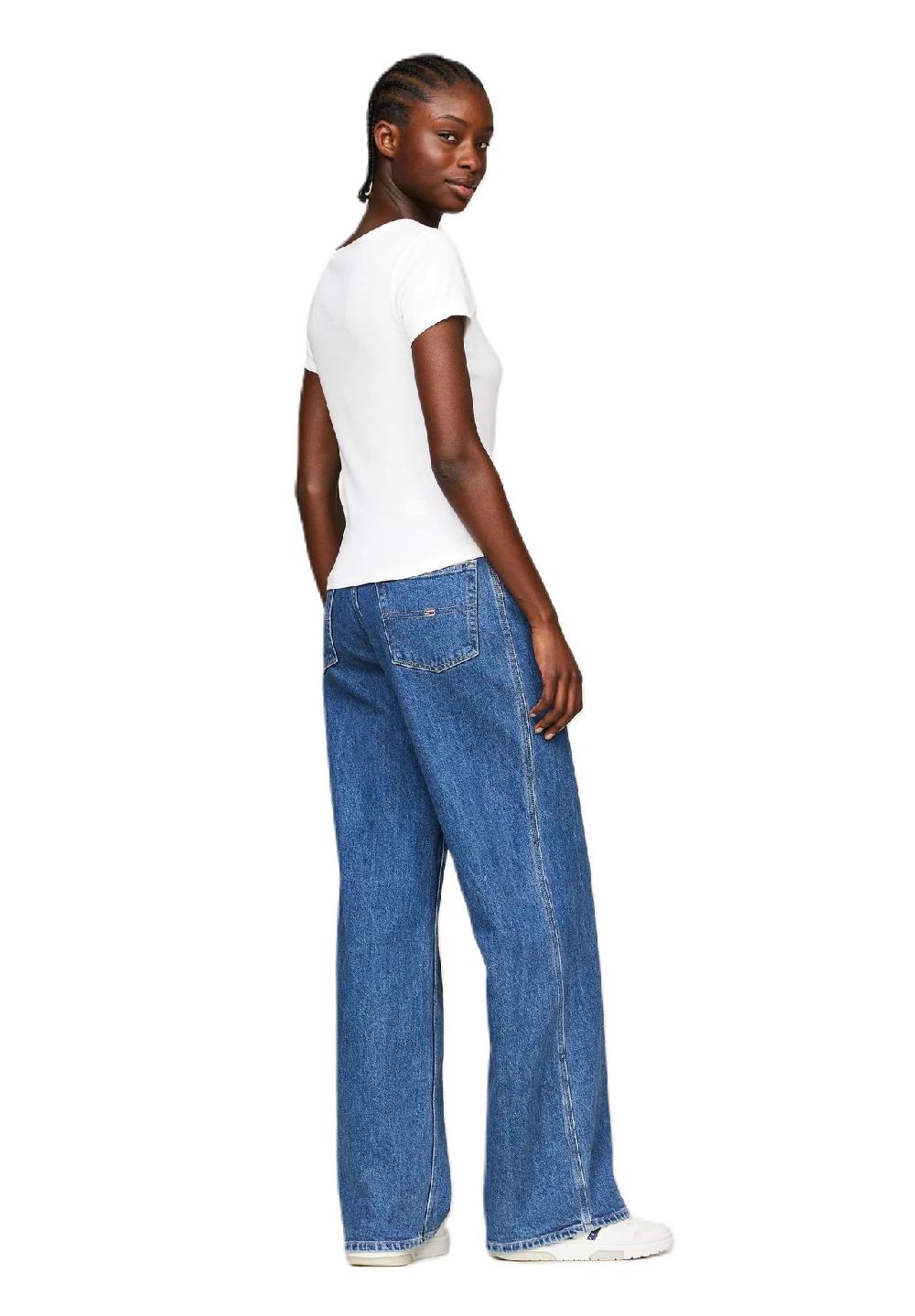 TOMMY Jeans T-Shirt Henley-Ausschnitt für Damen Bis zu 55% Rabatt