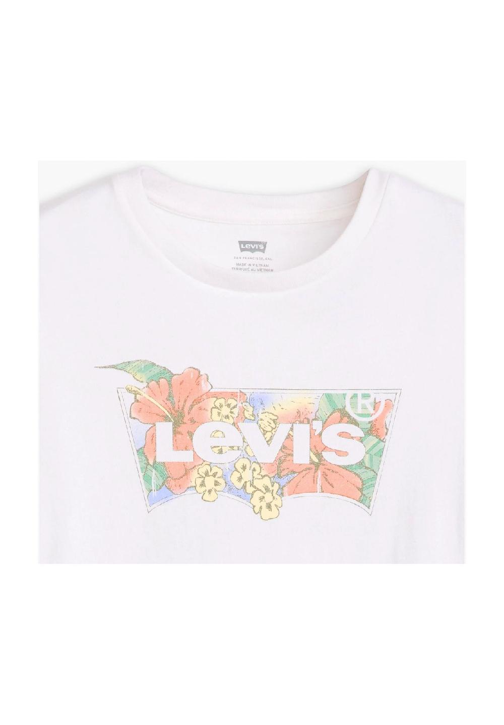 Levi's® T-Shirt Baumwolle Logo-Print für Damen Auslauf