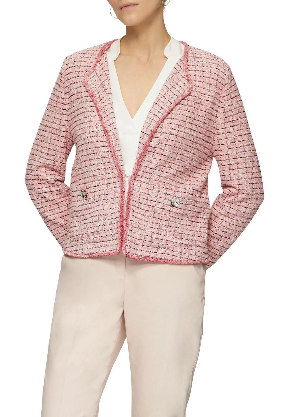 s.Oliver BLACK LABEL Bouclé-Jacke Hakenverschluss für Damen Versandkostenfrei