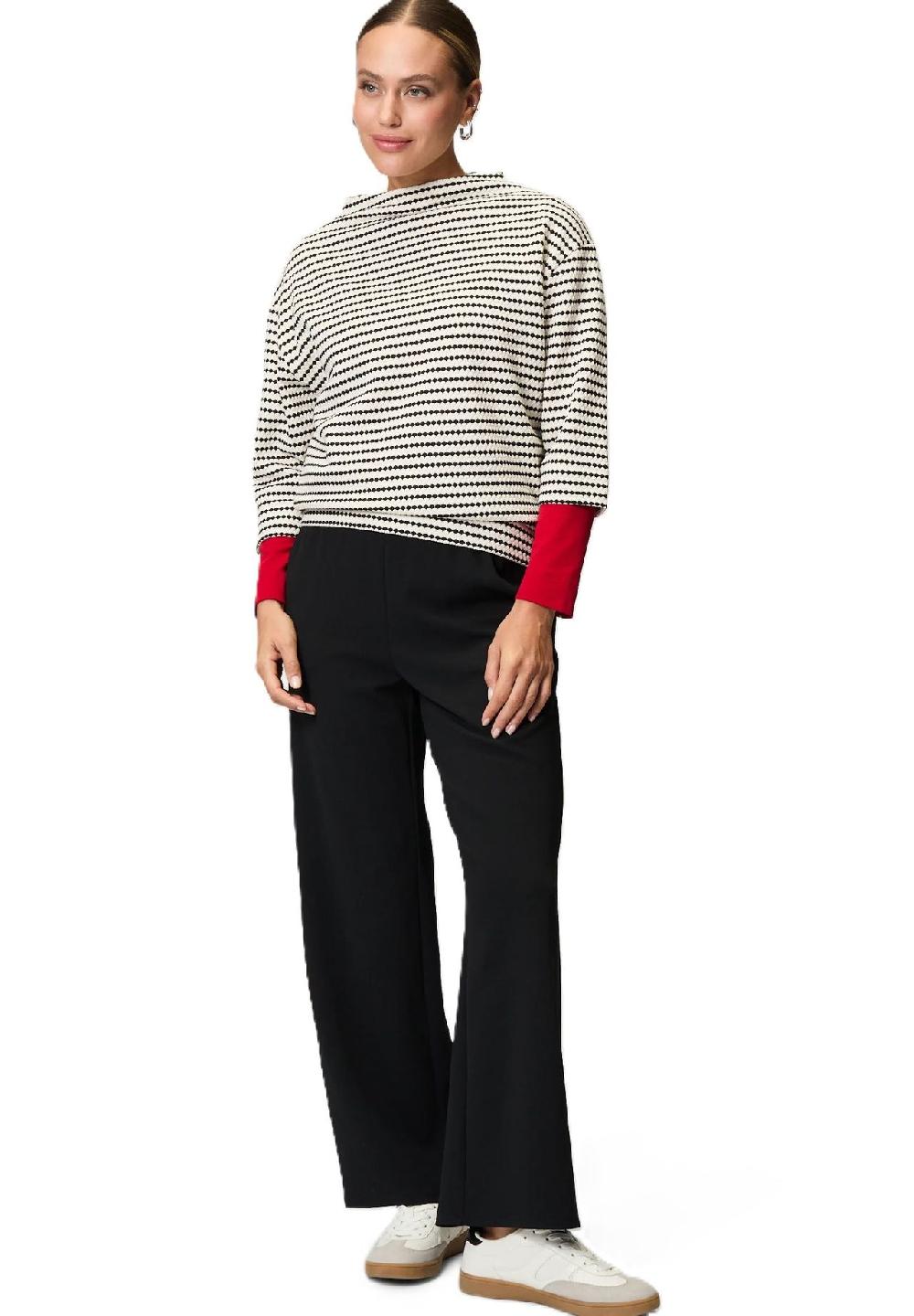 zero Sweatshirt 3/4-Arm Stehkragen für Damen Osterangebot