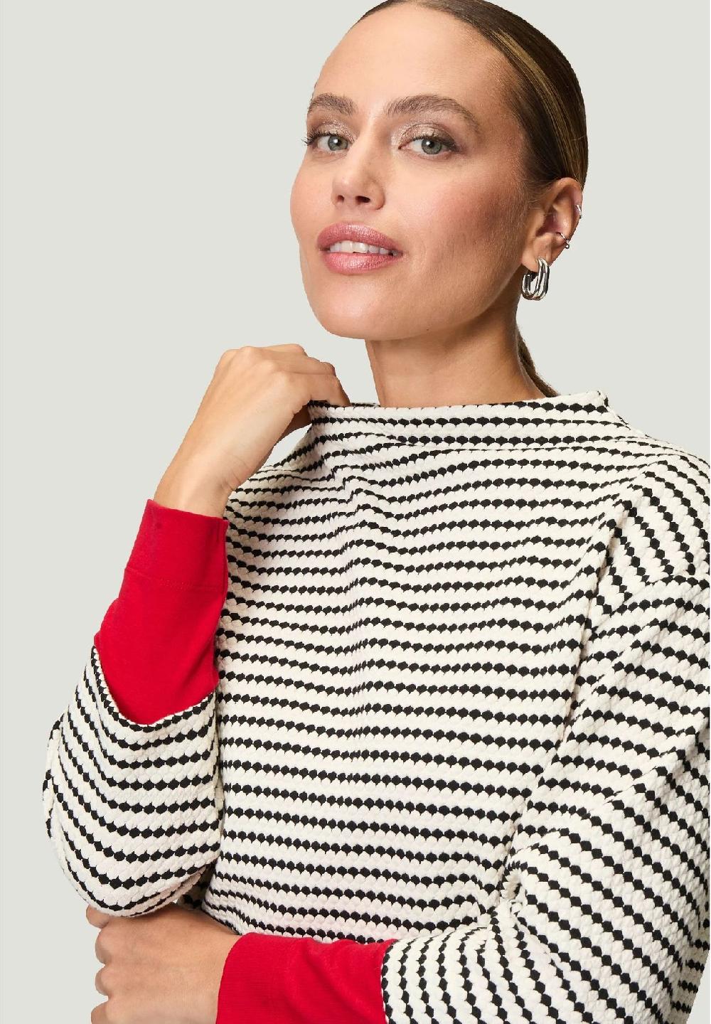 zero Sweatshirt 3/4-Arm Stehkragen für Damen Osterangebot