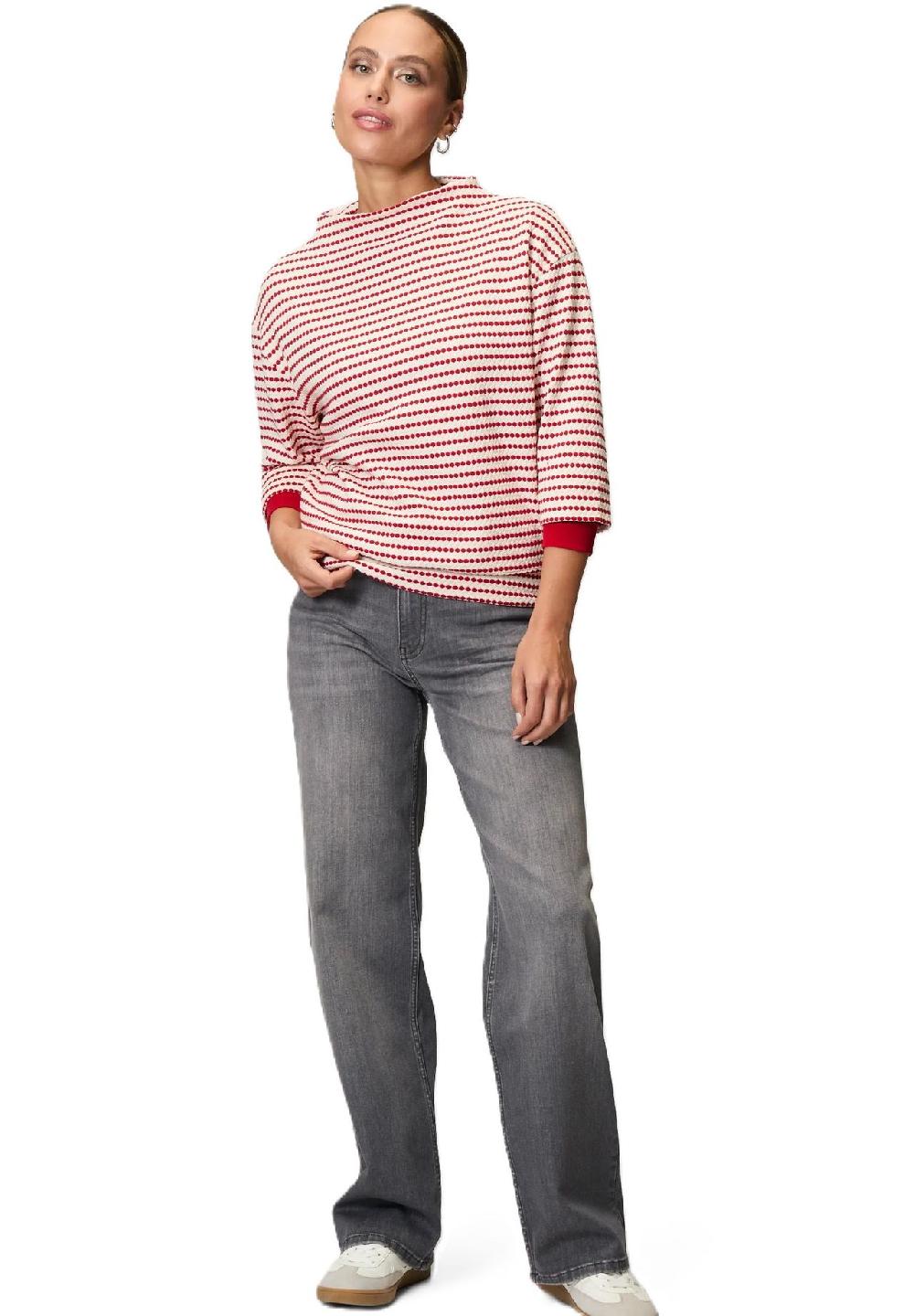 zero Sweatshirt 3/4-Arm Stehkragen für Damen Muttertagsangebot
