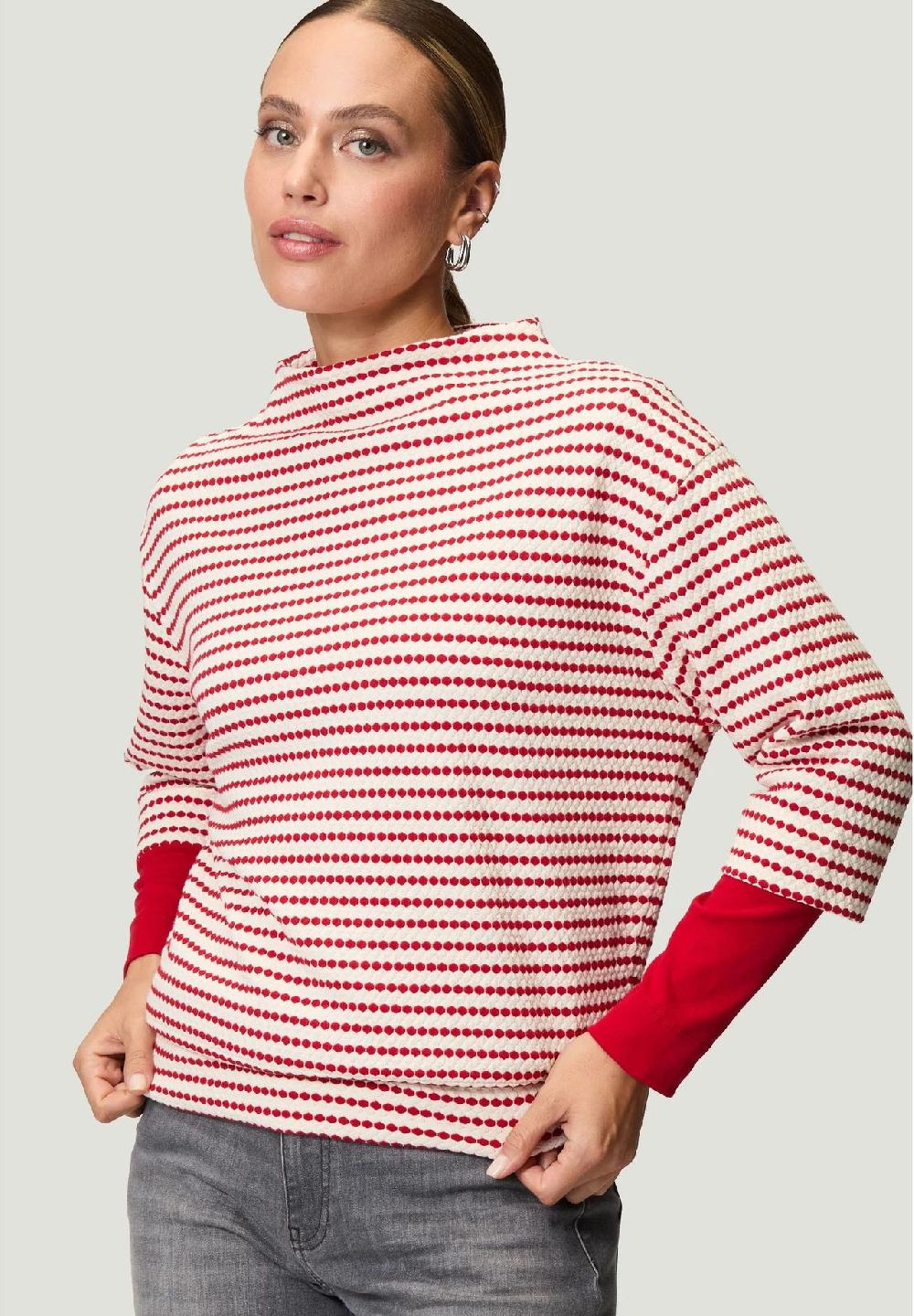 zero Sweatshirt 3/4-Arm Stehkragen für Damen Muttertagsangebot
