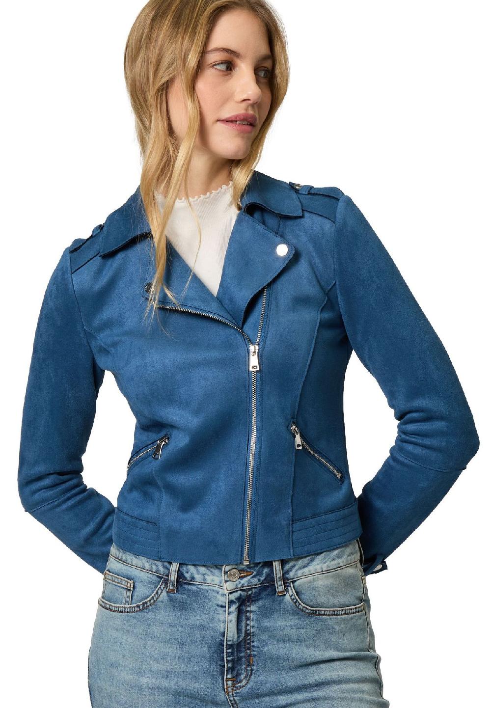 zero Bikerjacke Reißverschlusstaschen für Damen Vatertagsangebot
