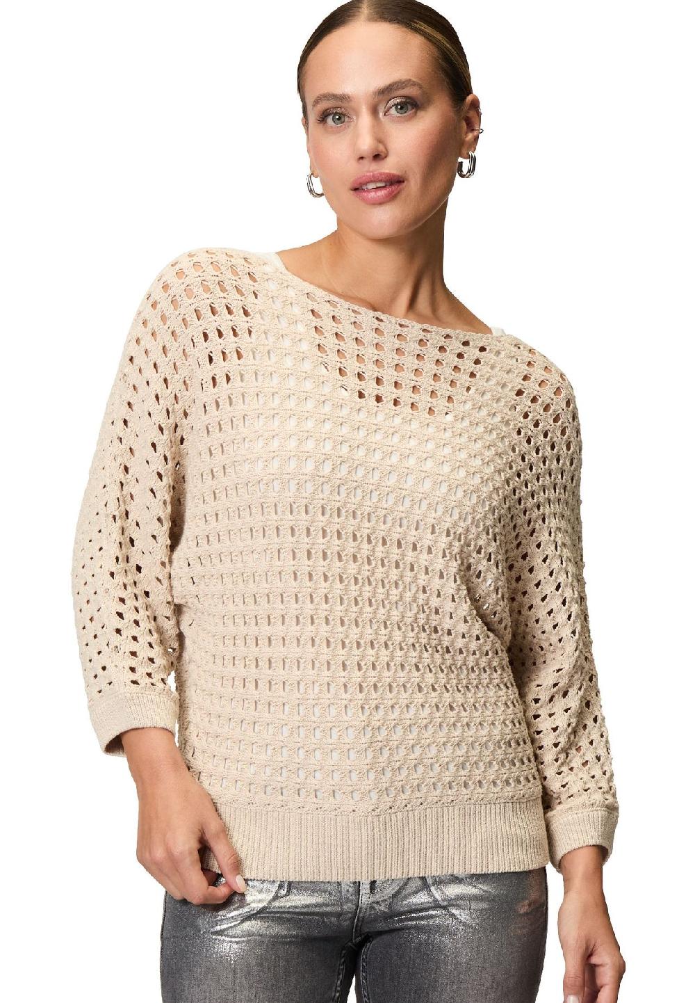 zero Pullover Dreiviertelarm Rundhalsausschnitt für Damen Jubiläumsangebot