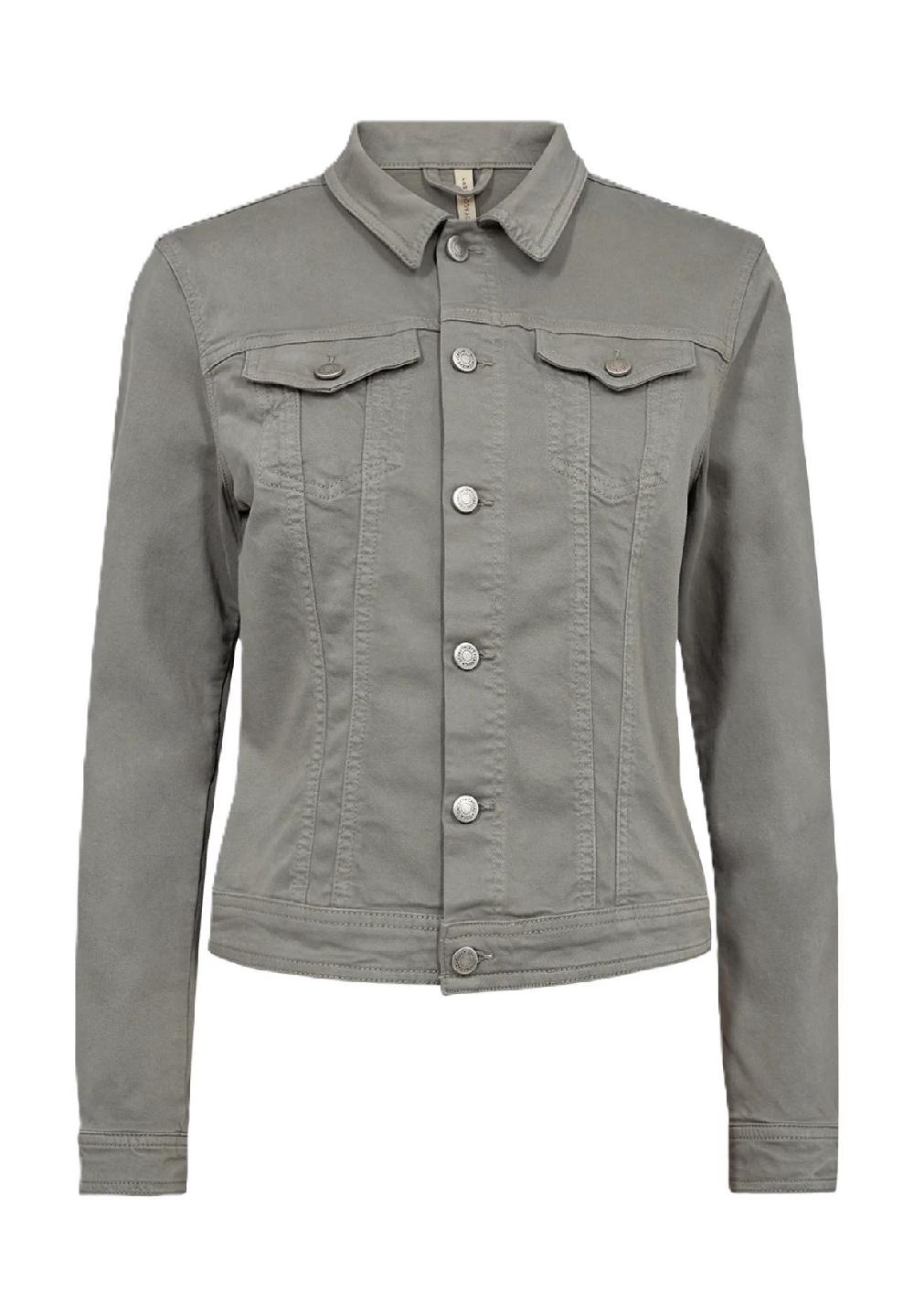 SOYACONCEPT Jeansjacke "SC-Erna 2" Brusttaschen Knopfleiste für Damen Riesige Ersparnisse