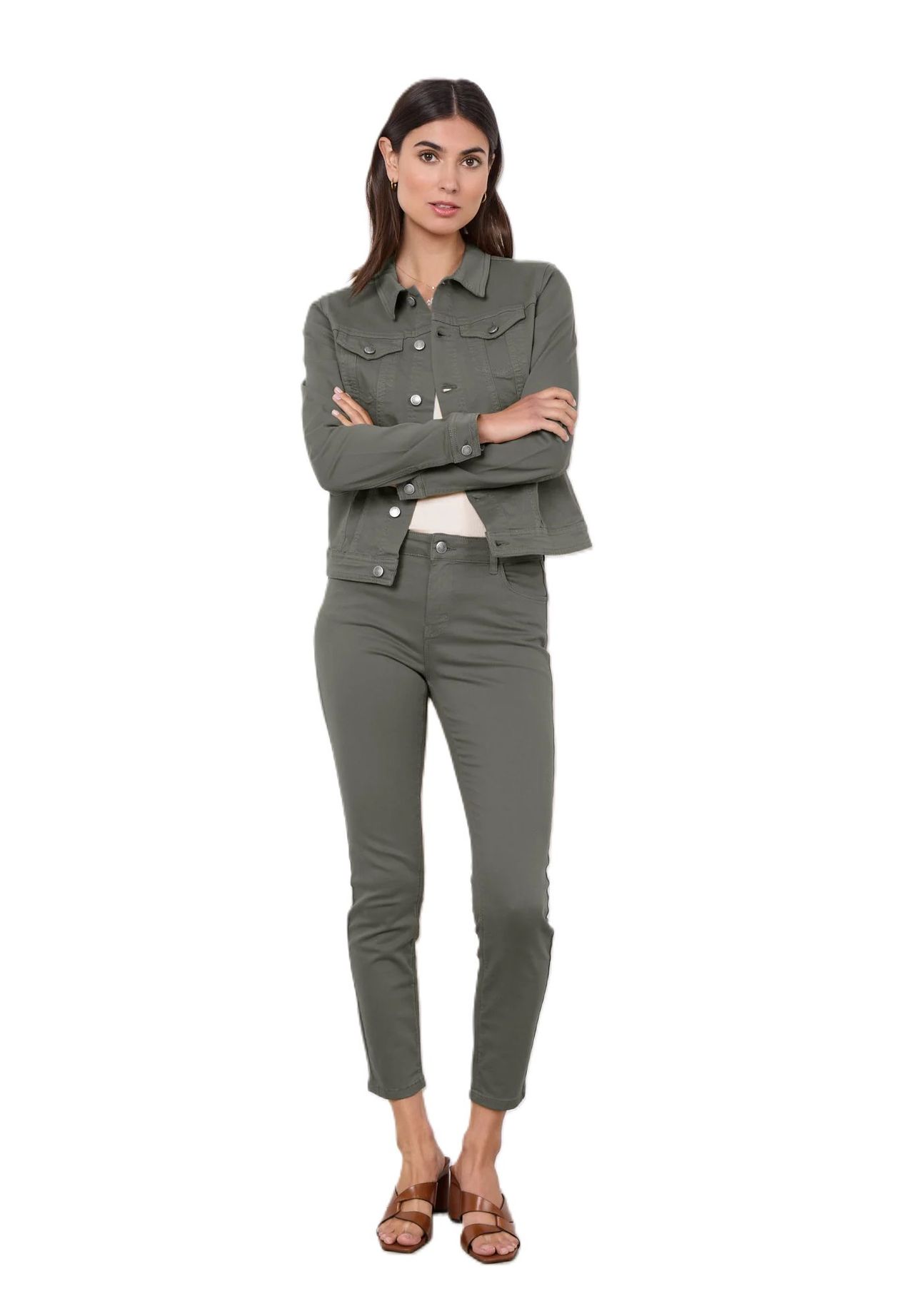 SOYACONCEPT Jeansjacke "SC-Erna 2" Brusttaschen Knopfleiste für Damen Riesige Ersparnisse