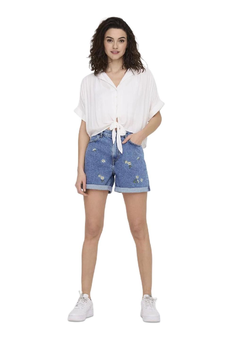 ONLY® Hemdbluse Reverskragen Knoten-Detail für Damen Bis zu 50% Rabatt