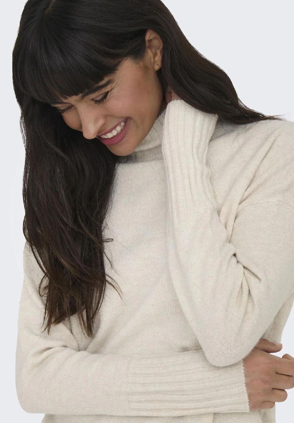 ONLY® Strickpullover "Gabriel" Stehkragen für Damen Nur für heute