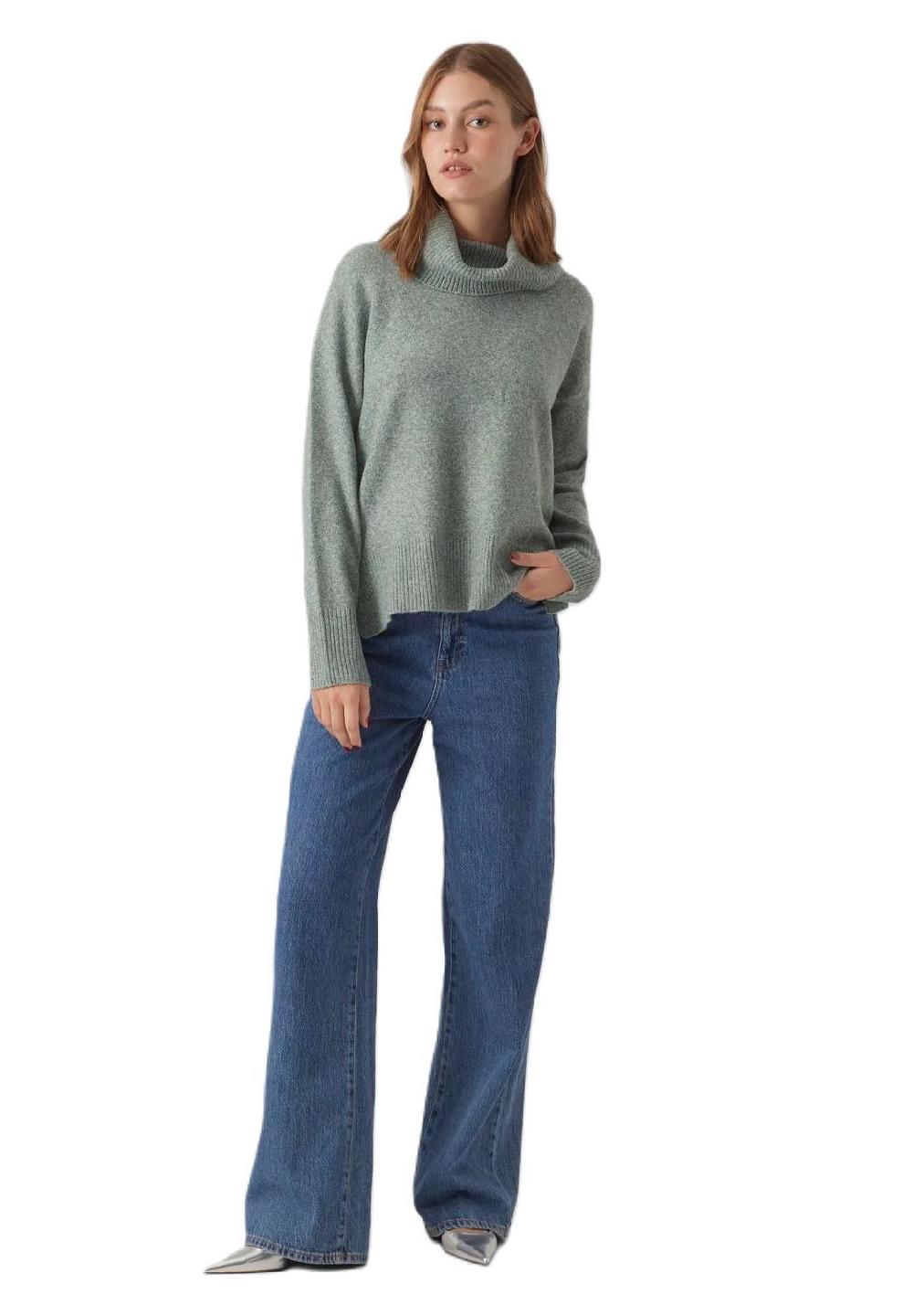 VERO MODA® Strickpullover Regular-Fit Rollkragen für Damen Vierteljährliche Förderung