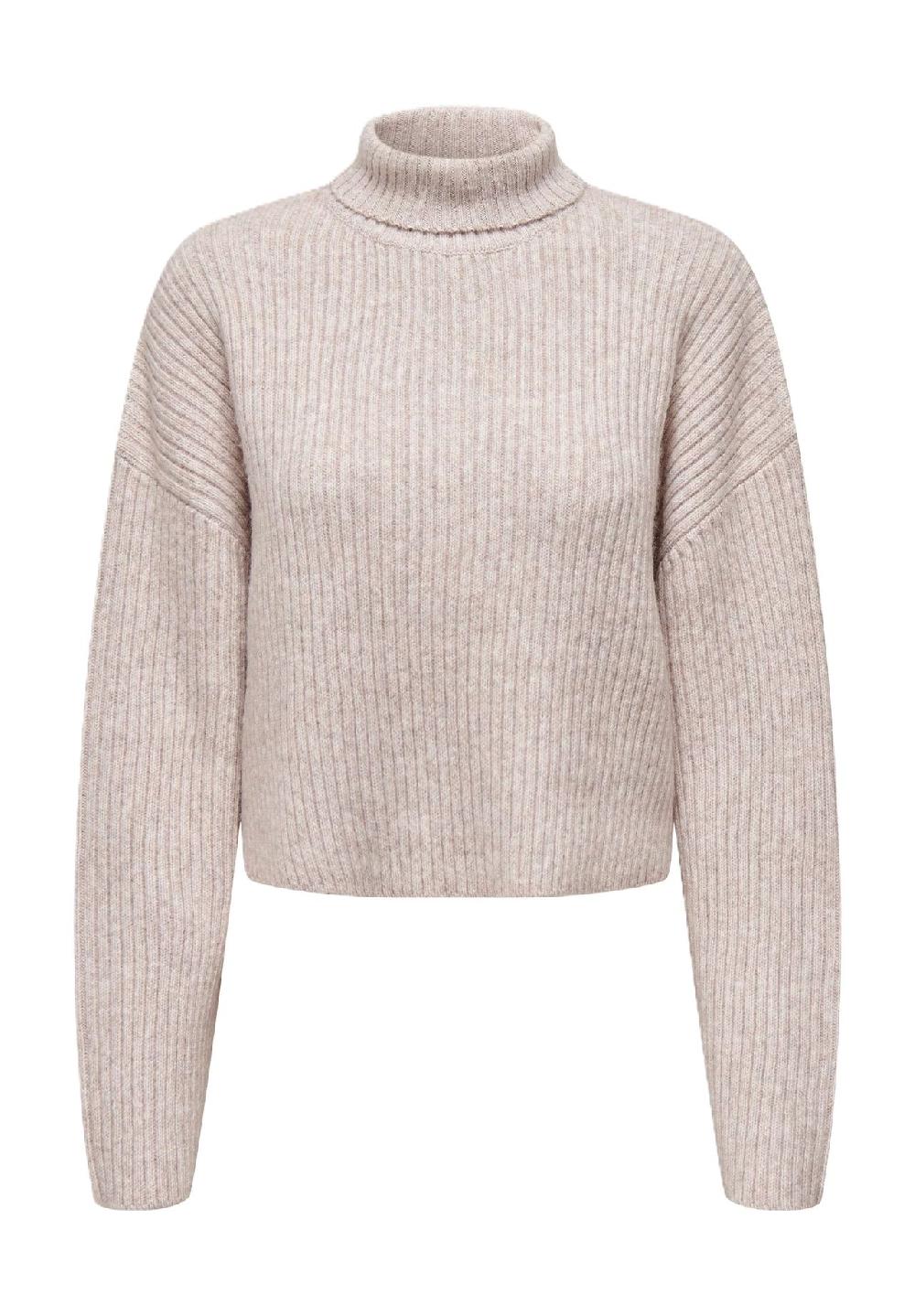 ONLY® Rollkragenpullover "Melanie" Rippbündchen für Damen Speichern exportieren
