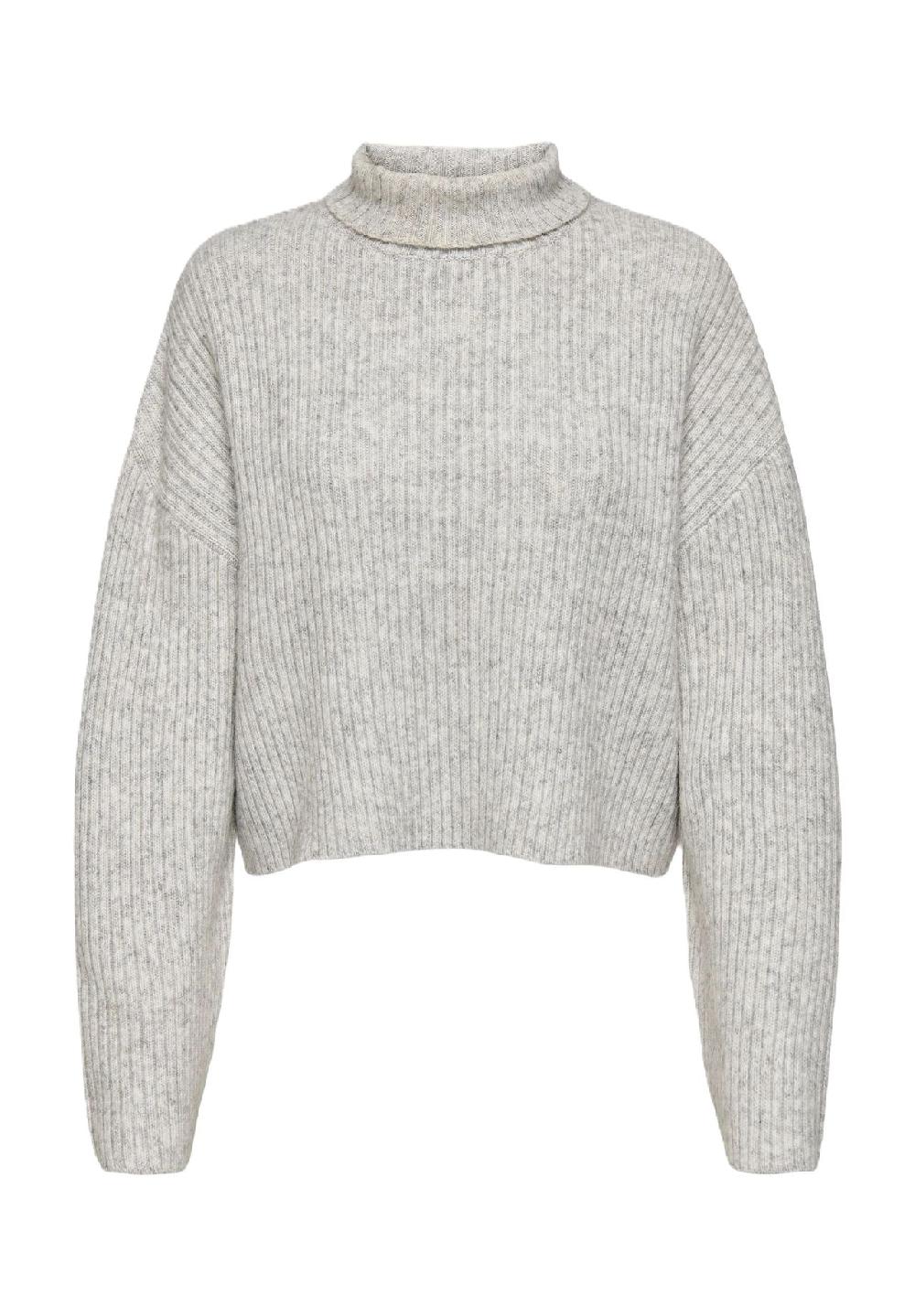 ONLY® Rollkragenpullover "Melanie" Rippbündchen für Damen Im Verkauf