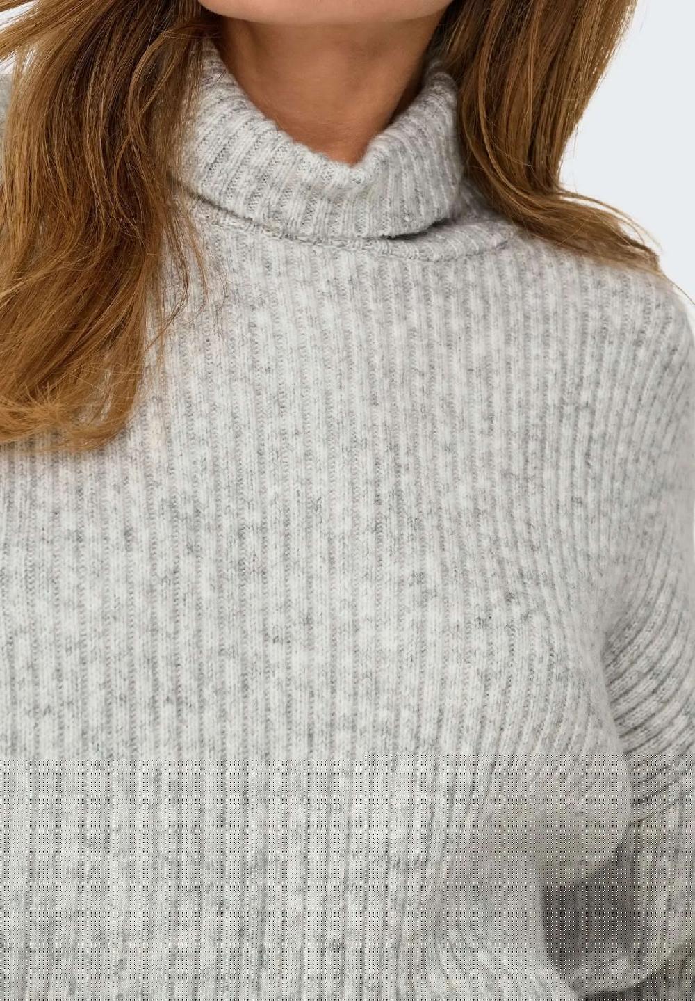 ONLY® Rollkragenpullover "Melanie" Rippbündchen für Damen Im Verkauf