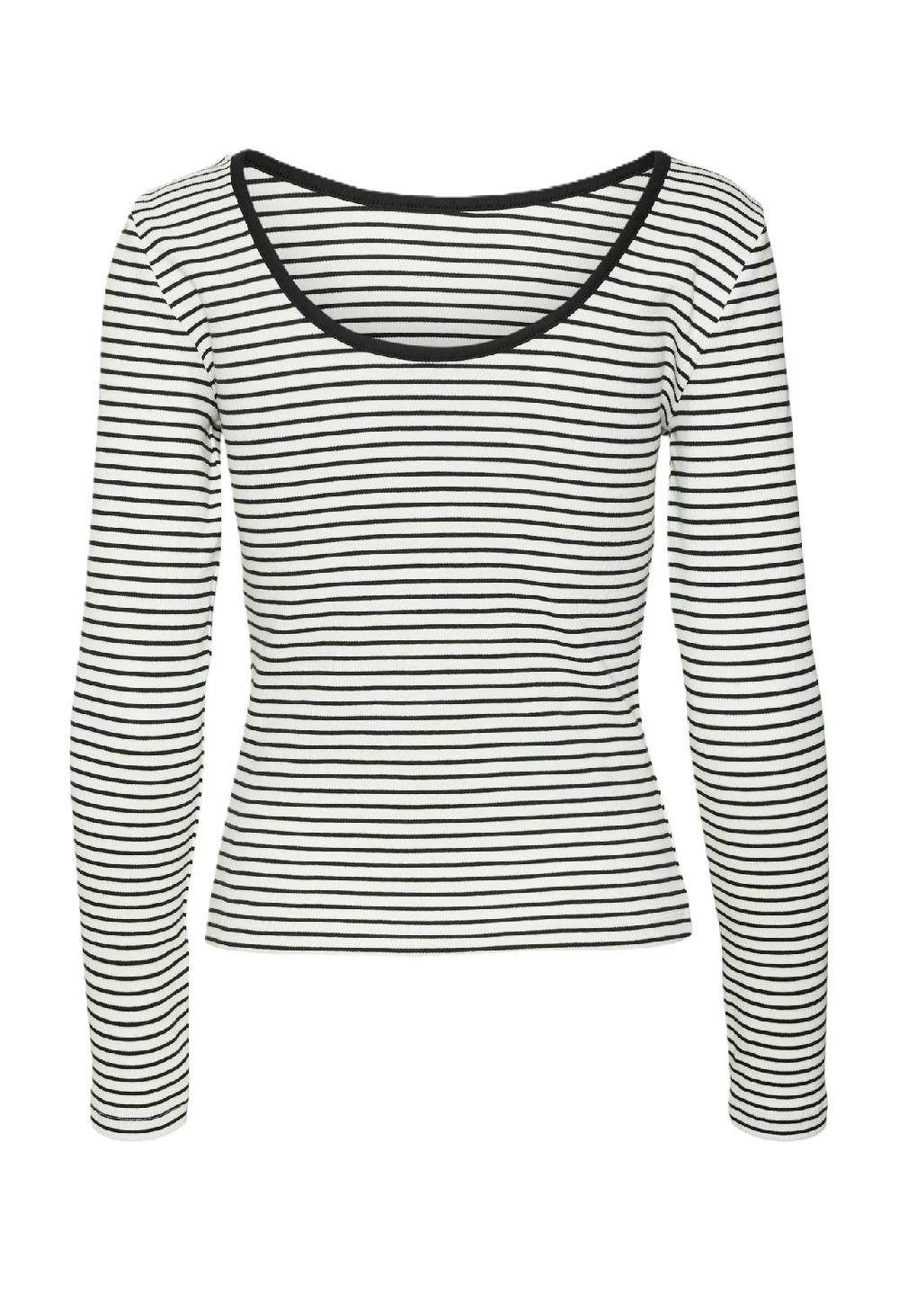 VERO MODA® Langarmshirt "Chloe" U-Ausschnitt für Damen Auslauf
