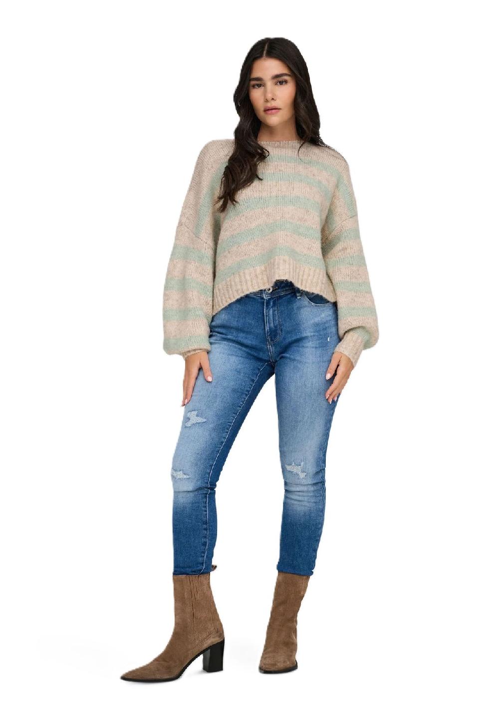 ONLY® Strickpullover U-Boot Ausschnitt für Damen im Angebot