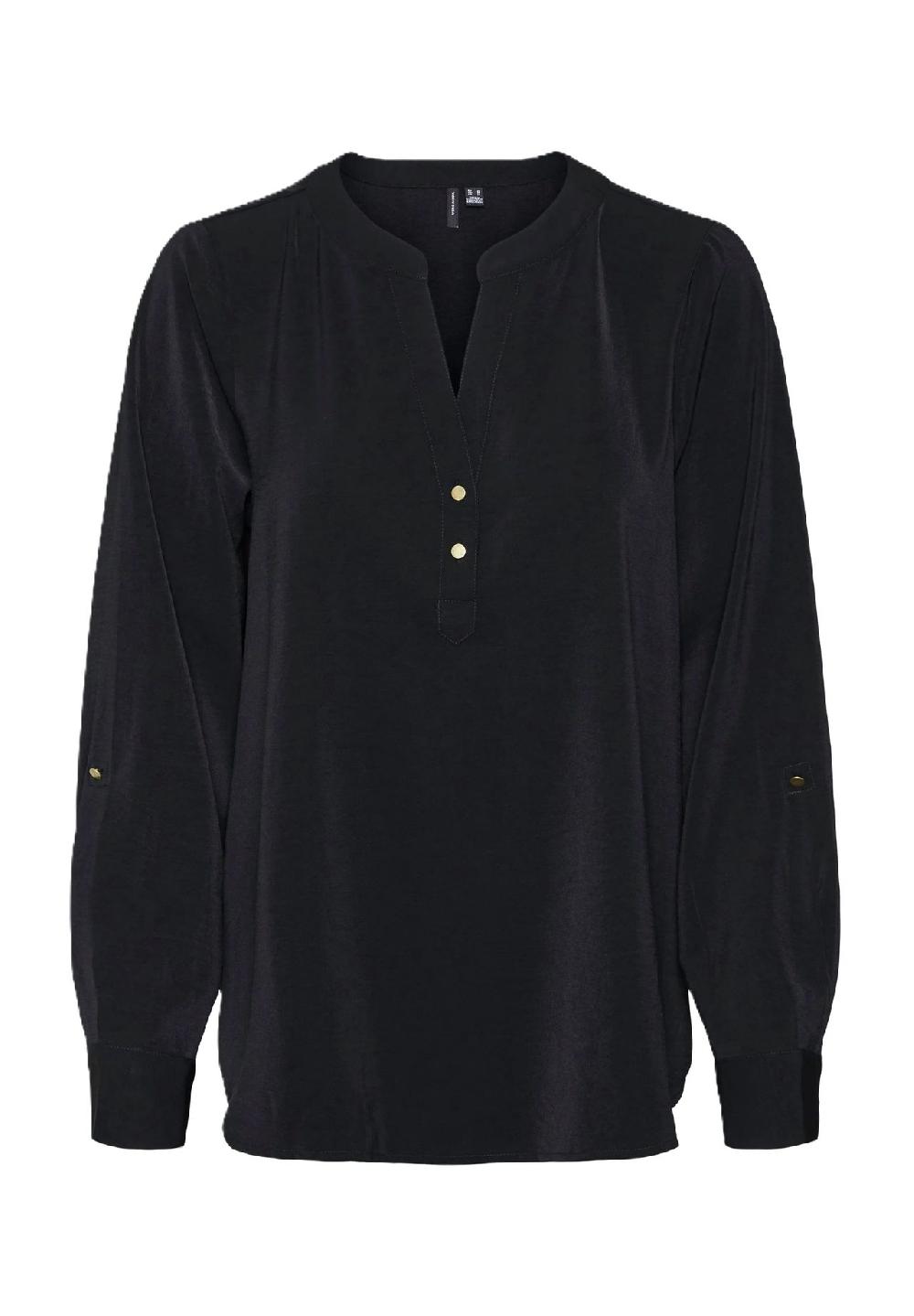 VERO MODA® Blusenshirt Split-Neck für Damen Schlussverkauf
