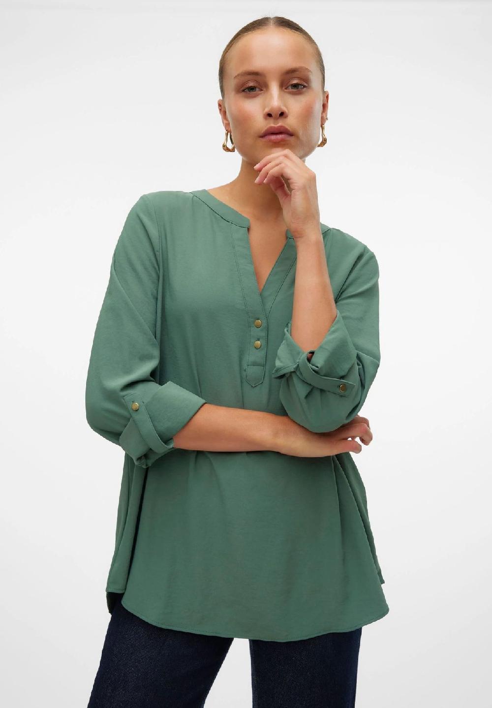 VERO MODA® Blusenshirt Split-Neck für Damen Günstiger Verkauf