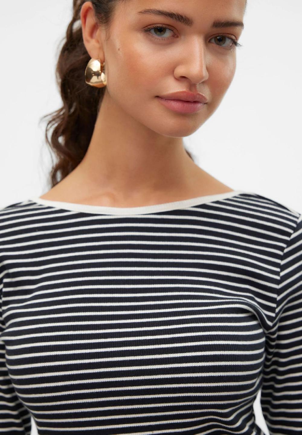 VERO MODA® Langarmshirt "Chloe" U-Ausschnitt für Damen Meist gekauft