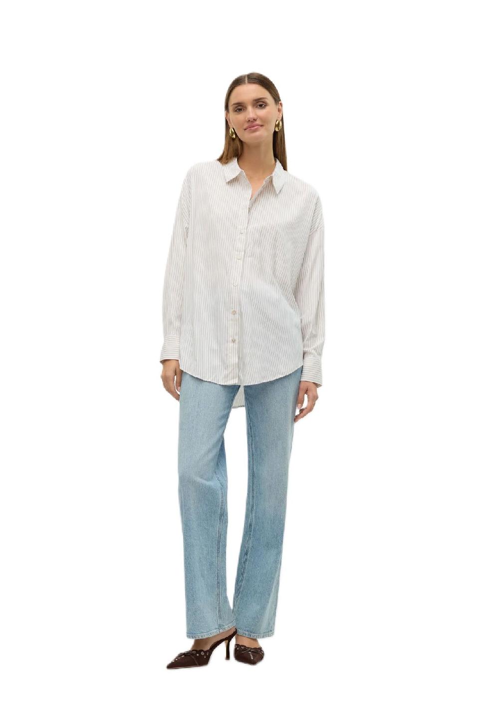 VERO MODA® Hemdbluse "Nora" Oversize für Damen Limitierter Zeitrabatt