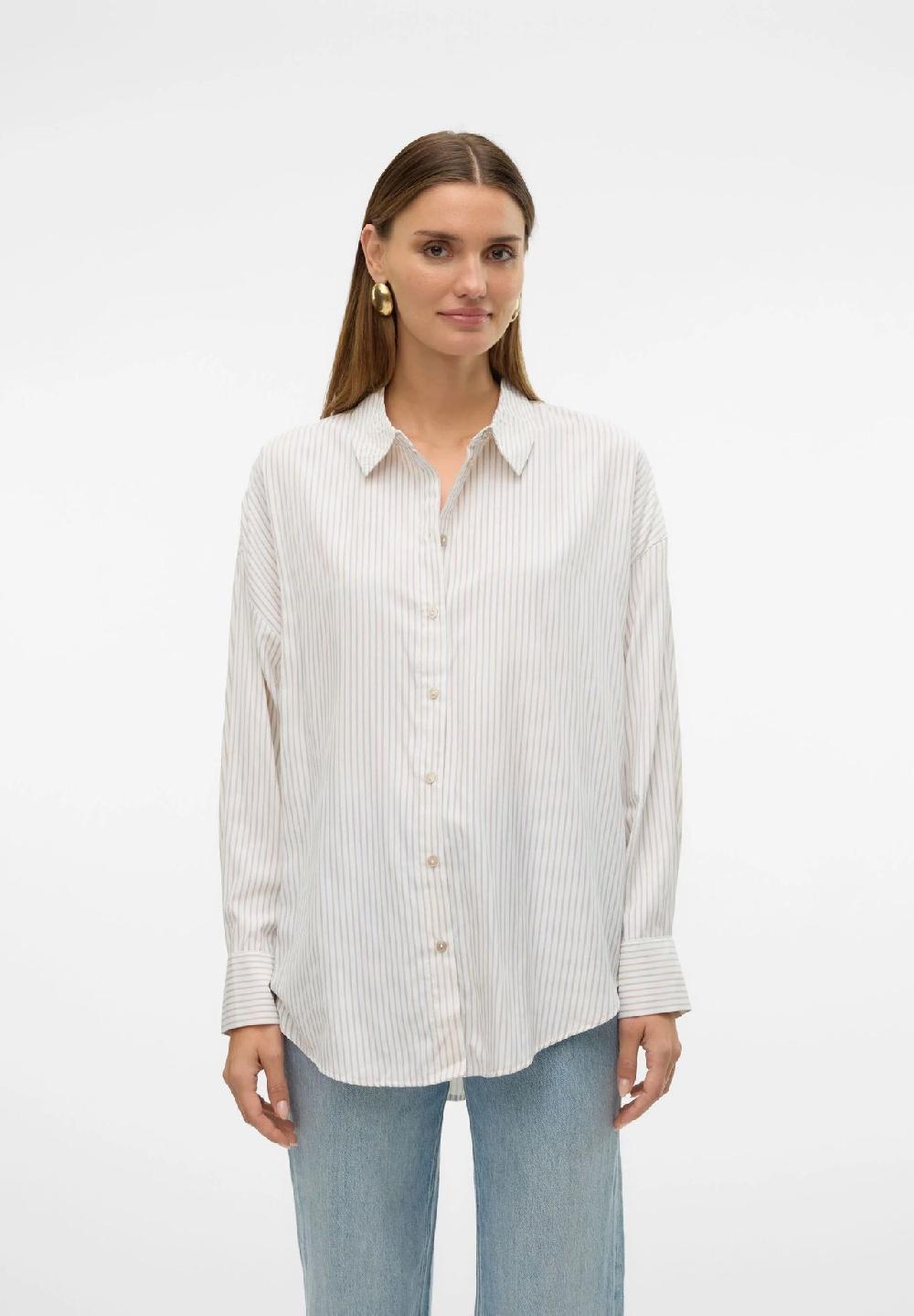 VERO MODA® Hemdbluse "Nora" Oversize für Damen Limitierter Zeitrabatt