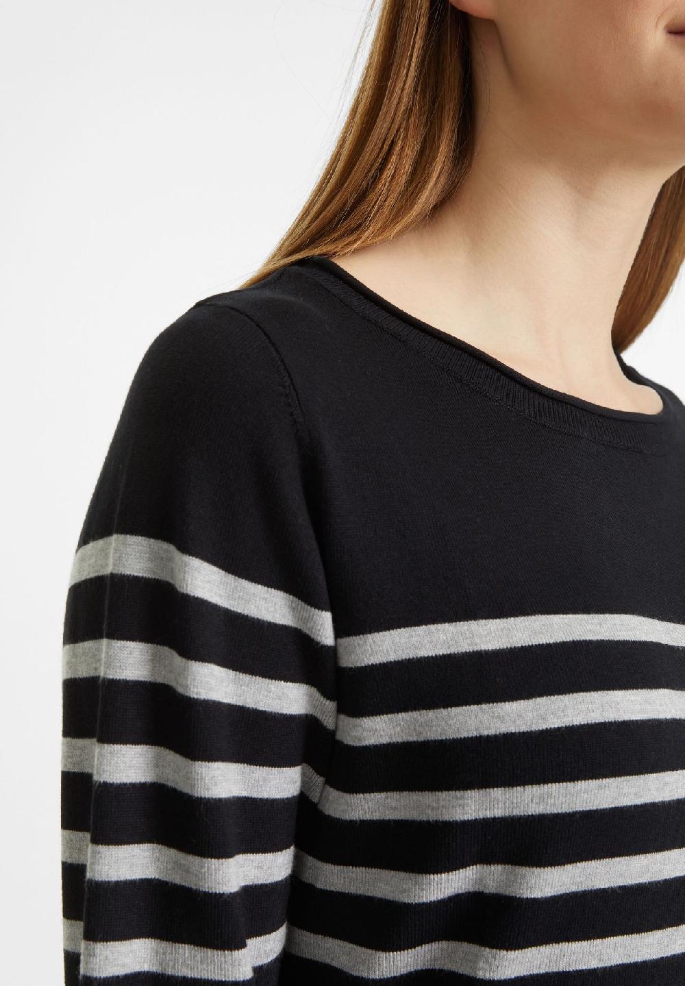GALERIA essentials Pullover Rippbündchen Langarm Streifen für Damen Online Shopping