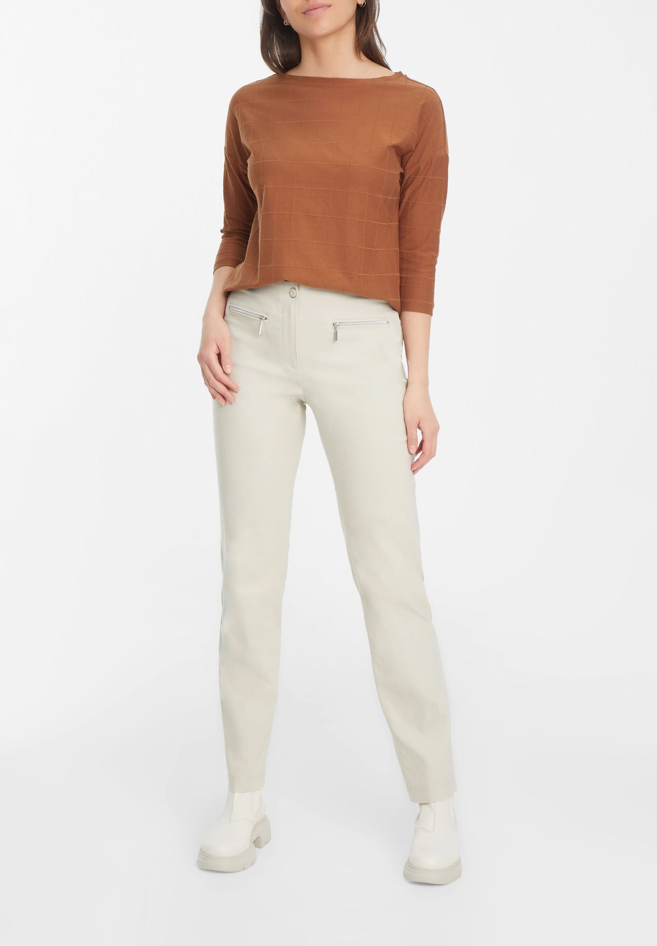 adagio Stoffhose "Tess " Reißverschlusstaschen für Damen Saisonschlussverkauf