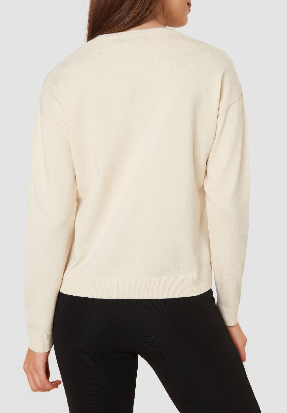 MANGUUN collection Pullover V-Ausschnitt Rippbündchen für Damen Black Friday