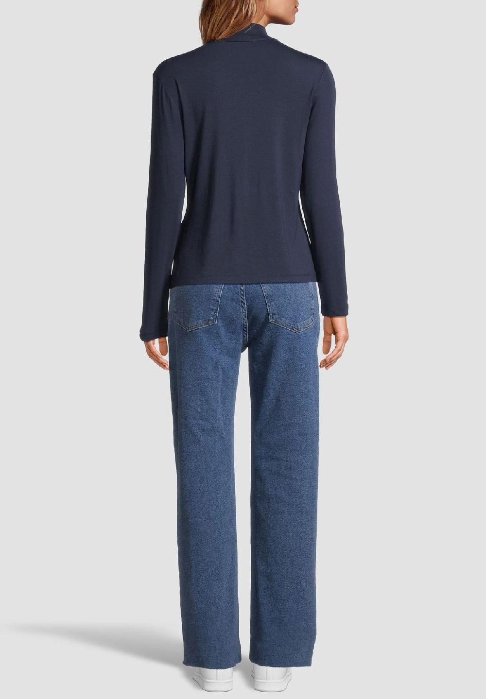 MANGUUN collection Langarmshirt Stehkragen für Damen Top Angebot