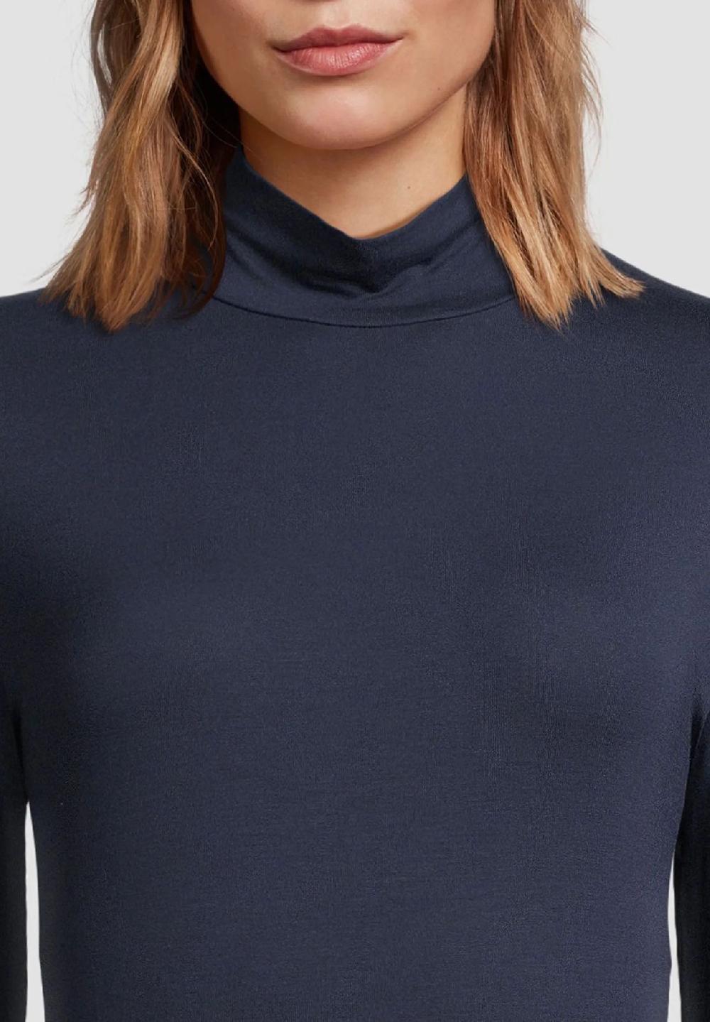 MANGUUN collection Langarmshirt Stehkragen für Damen Top Angebot