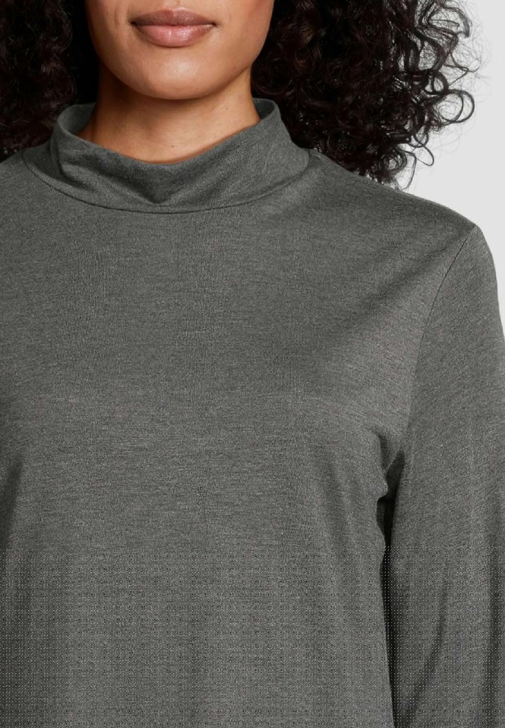 MANGUUN collection Langarmshirt Stehkragen für Damen Neueste Mode