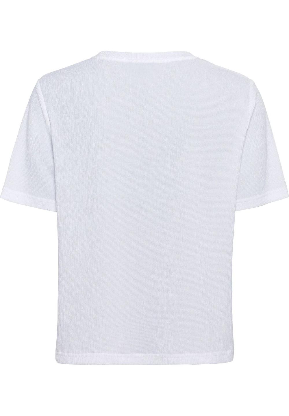 MANGUUN collection Shirt Rundhals-Ausschnitt strukturierte Optik für Damen Blitzangebot