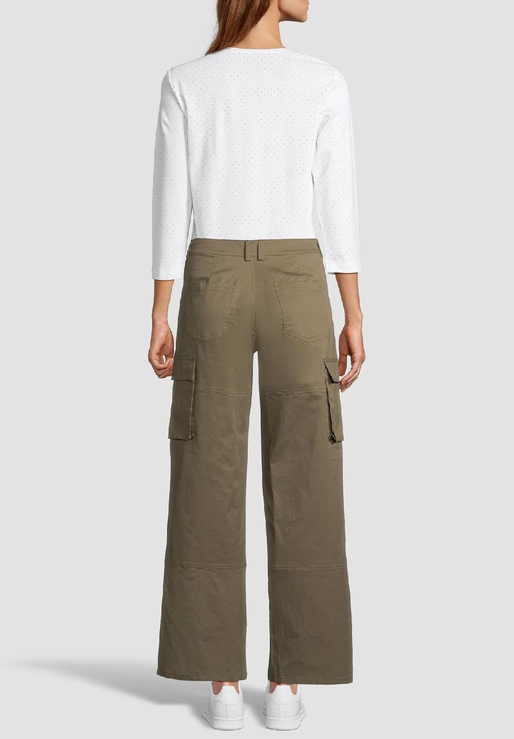 MANGUUN Cargohose Baumwolle-Stretch knöchellang für Damen Sonderangebote