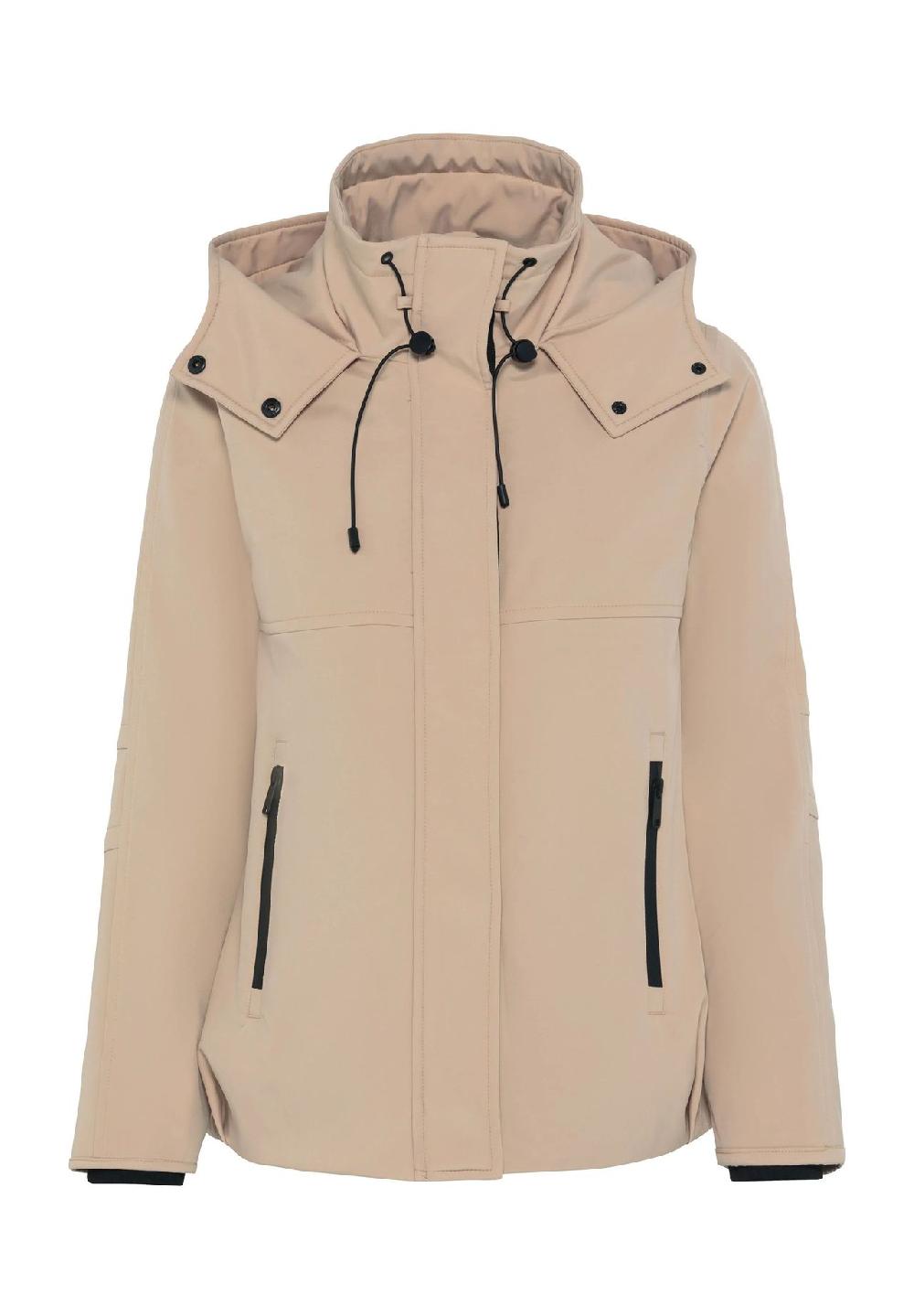 MANGUUN Übergangsjacke Kapuze Reißverschlusstaschen für Damen Wochenangebot