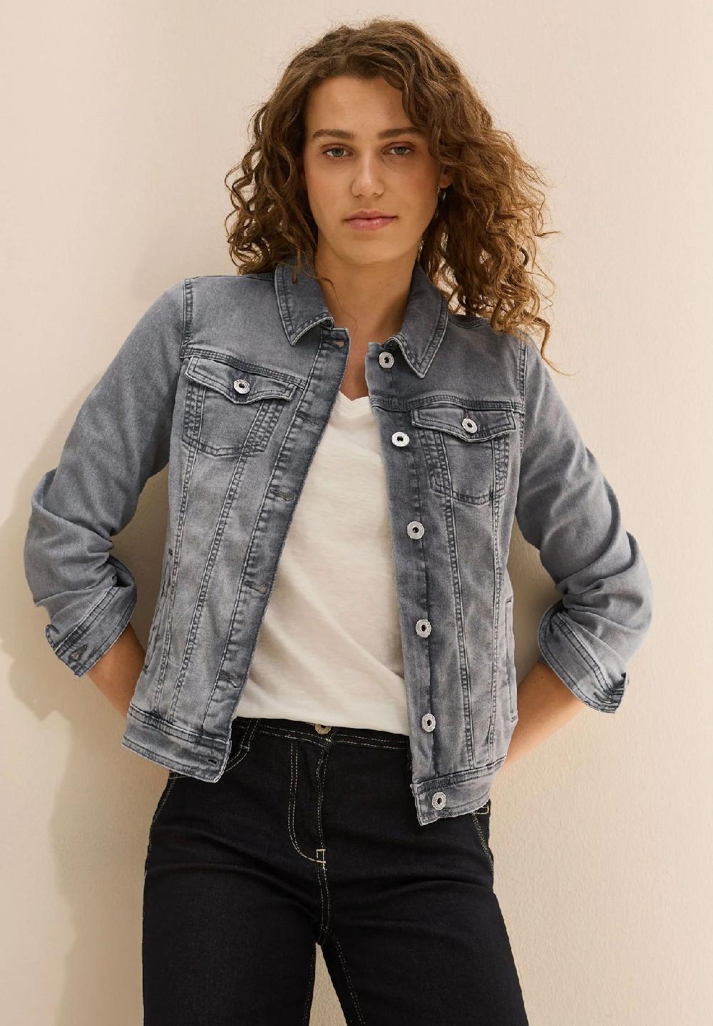CECIL Jeansjacke Blusenkragen für Damen Cyber Monday