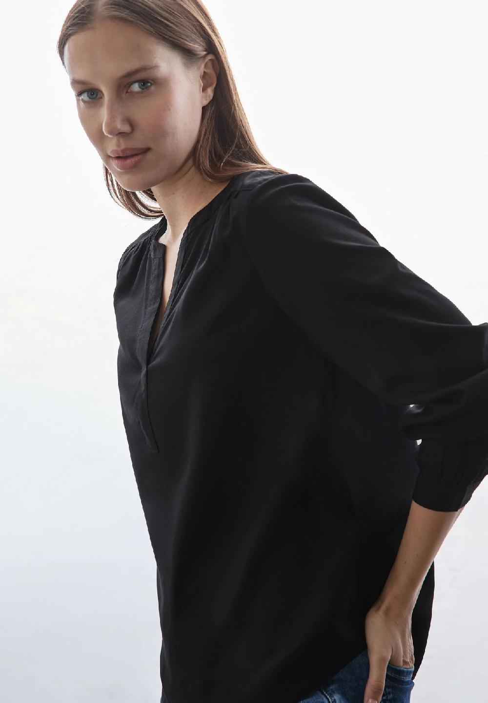 Street One Shirtbluse Split-Neck für Damen Top Angebot