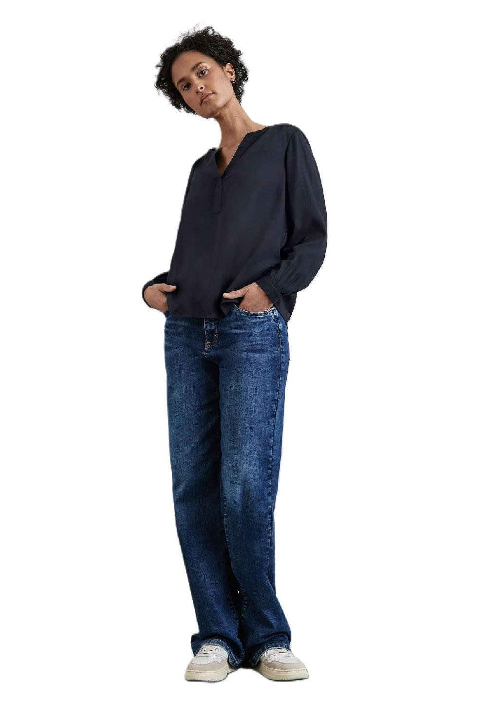 Street One Shirtbluse Split-Neck für Damen Online Outlet