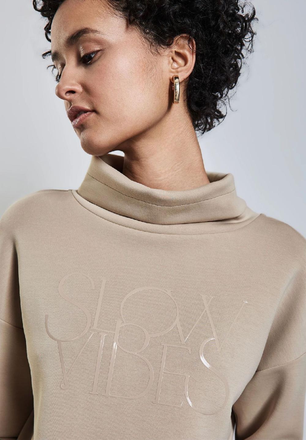 Street One Sweatshirt Schalkragen für Damen Letzte 3 Tage