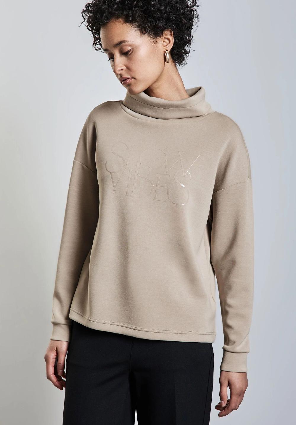 Street One Sweatshirt Schalkragen für Damen Letzte 3 Tage