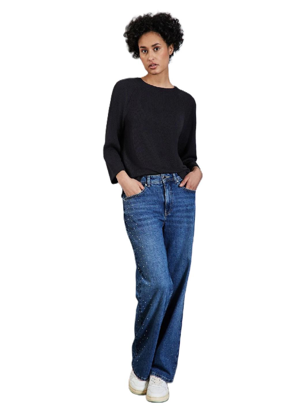 Street One Shirt 3/4-Arm U-Boot-Ausschnitt für Damen Sonderangebot der Fabrik
