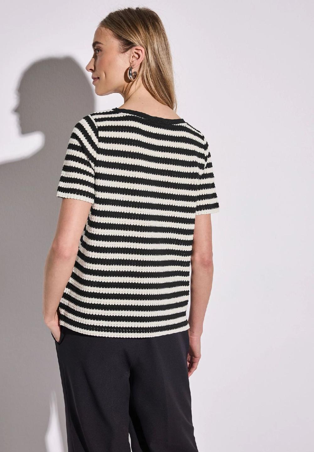 Street One T-Shirt gerader Schnitt Rundhals für Damen Im Verkauf