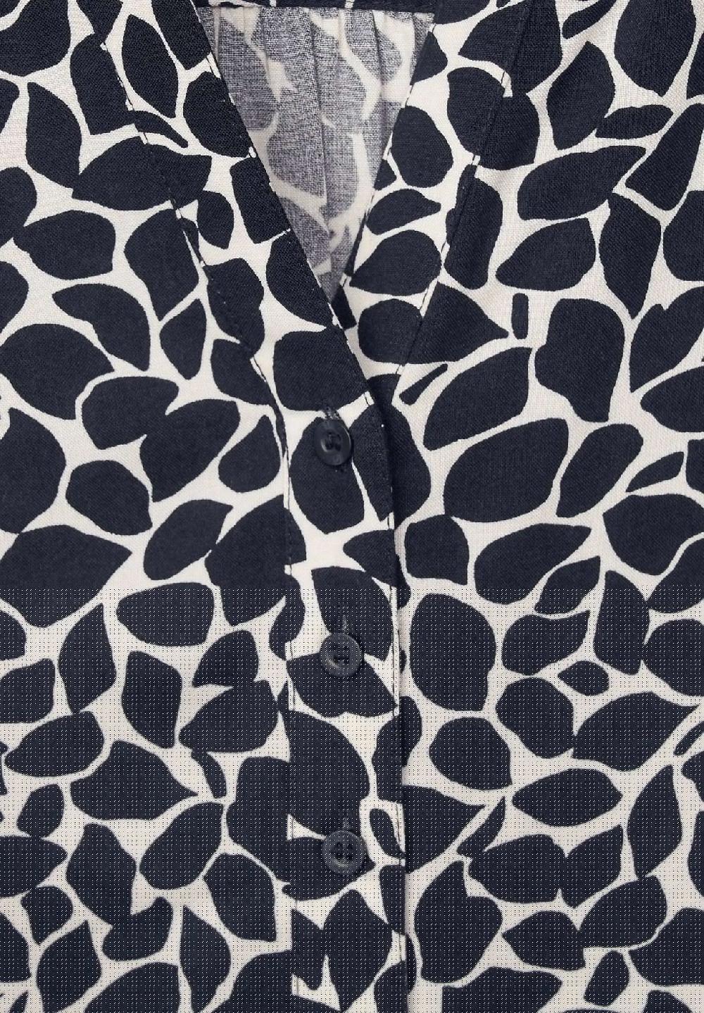 Street One Shirtbluse Split-Neck Langarm für Damen Lagerräumung