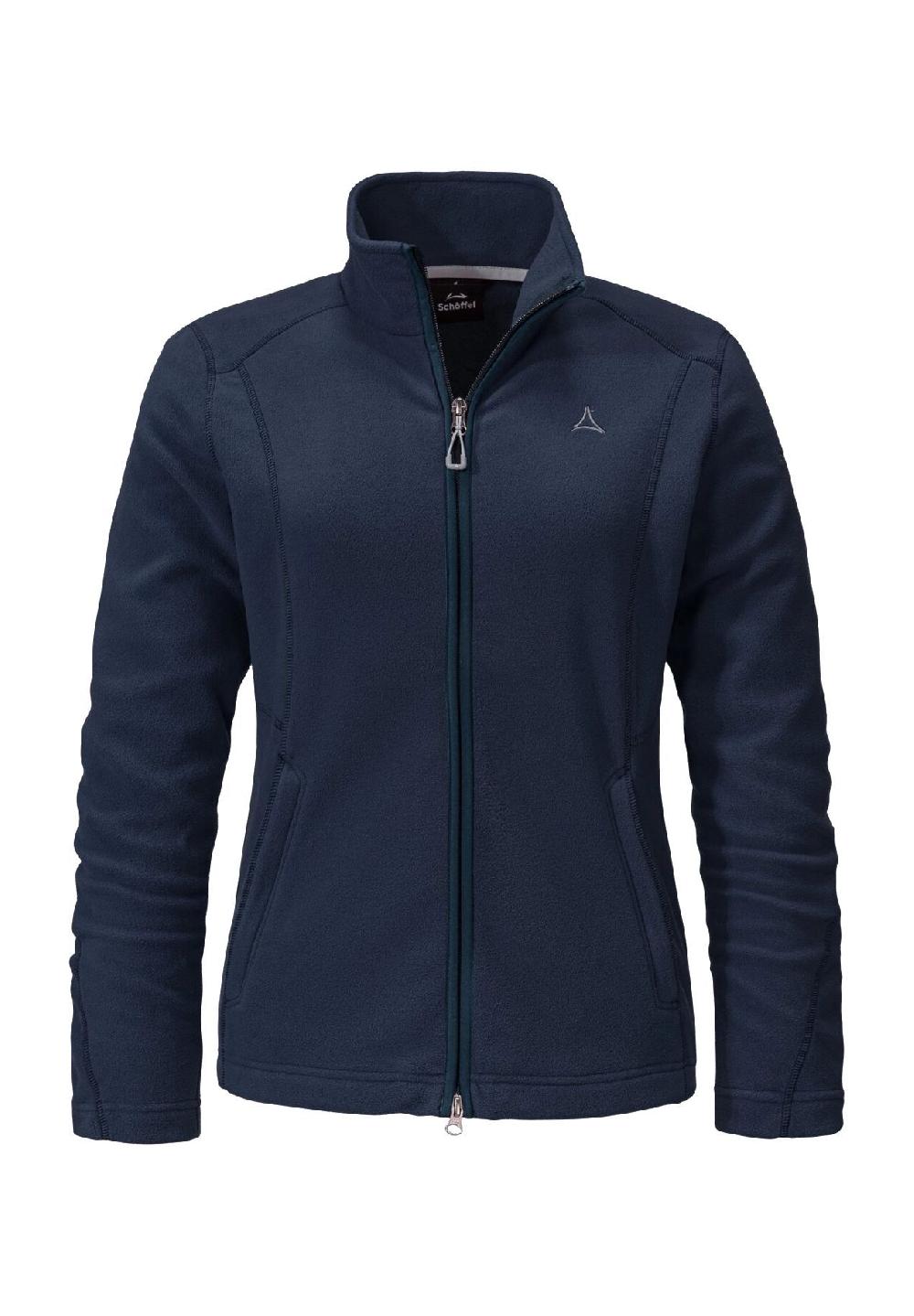 Schöffel Fleecejacke "Leona" Stehkragen Reißverschlusstaschen für Damen