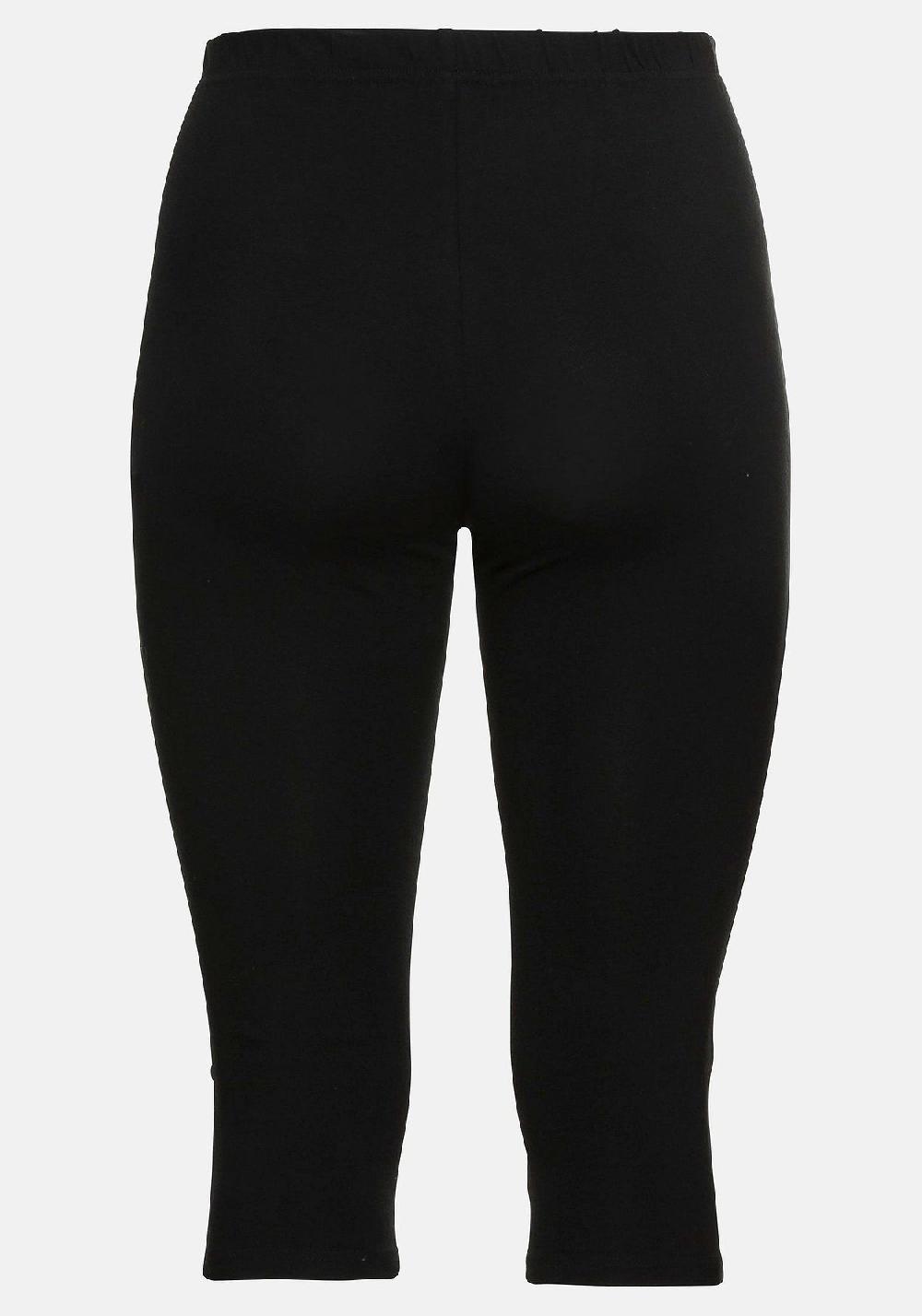 sheego Leggings mit Raffung und Deko-Knöpfen am Saum Speichern exportieren