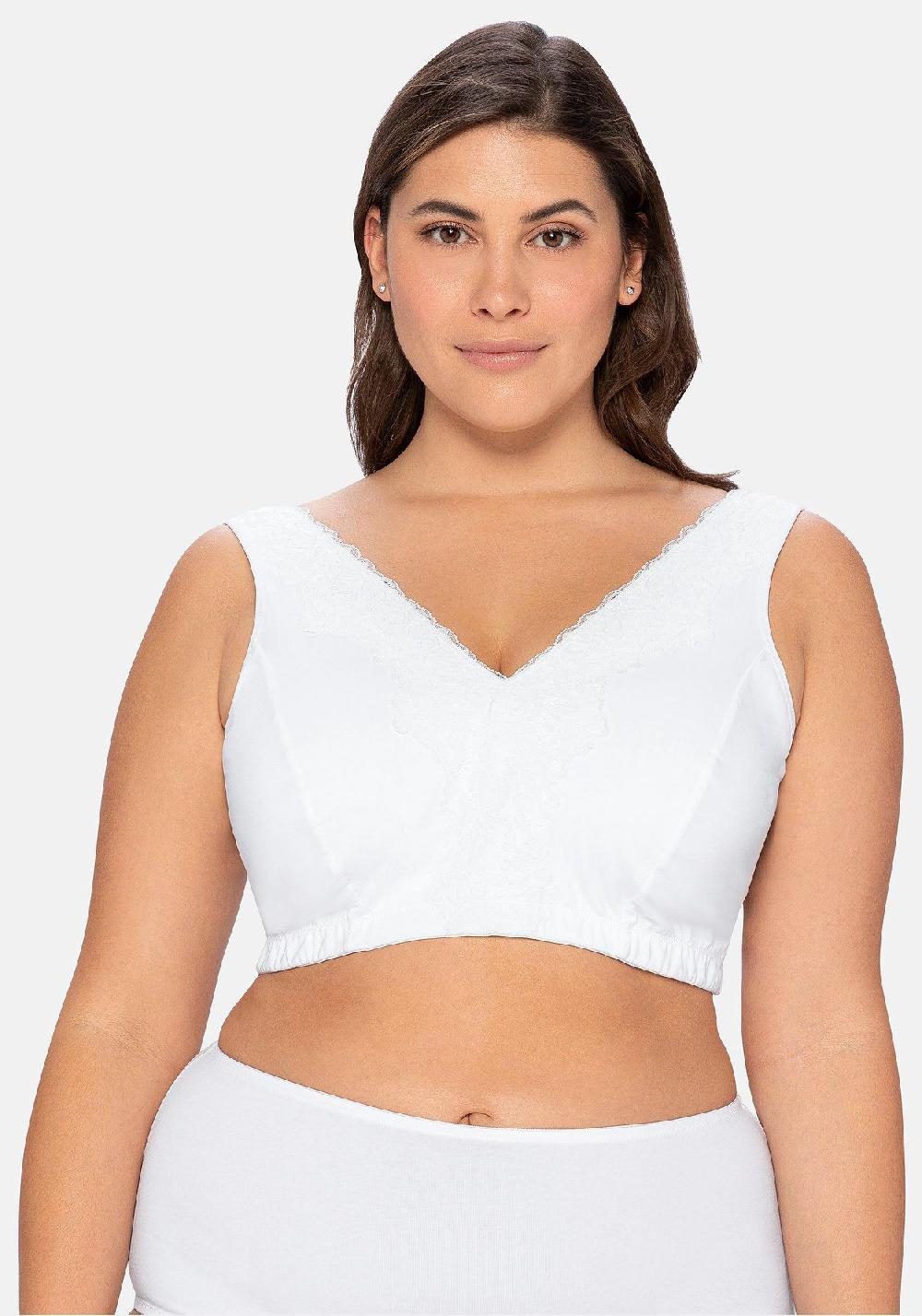 sheego BH ohne Bügel in Bustier-Form mit Spitzenborte Im Verkauf
