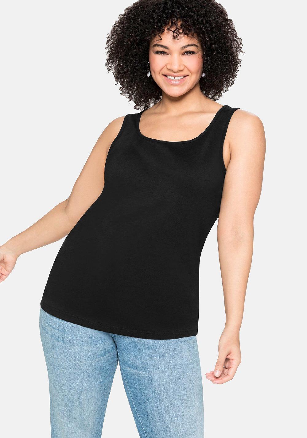 sheego Tanktop aus reiner Baumwolle zollfrei