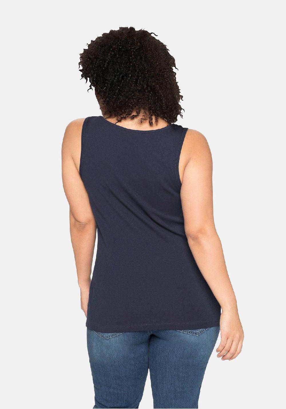 sheego Tanktop aus reiner Baumwolle 50% Rabatt für begrenzte Zeit