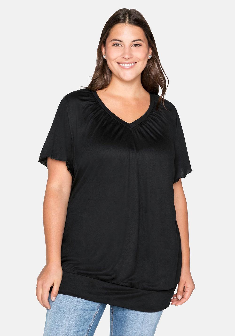 sheego T-Shirt mit Flügelärmeln im Angebot