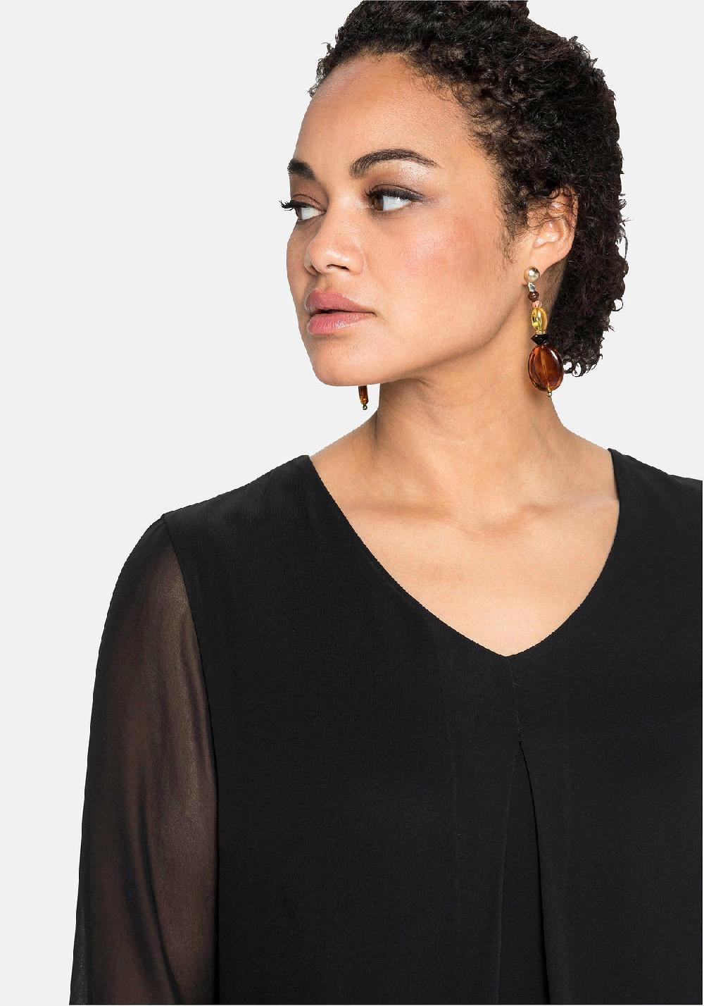 sheego Tunika im Lagenlook mit Chiffon Günstiger Verkauf