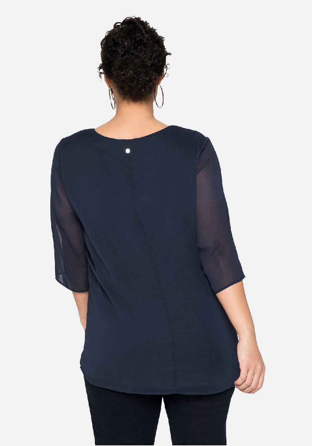 sheego Tunika im Lagenlook mit Chiffon Fabrikverkauf