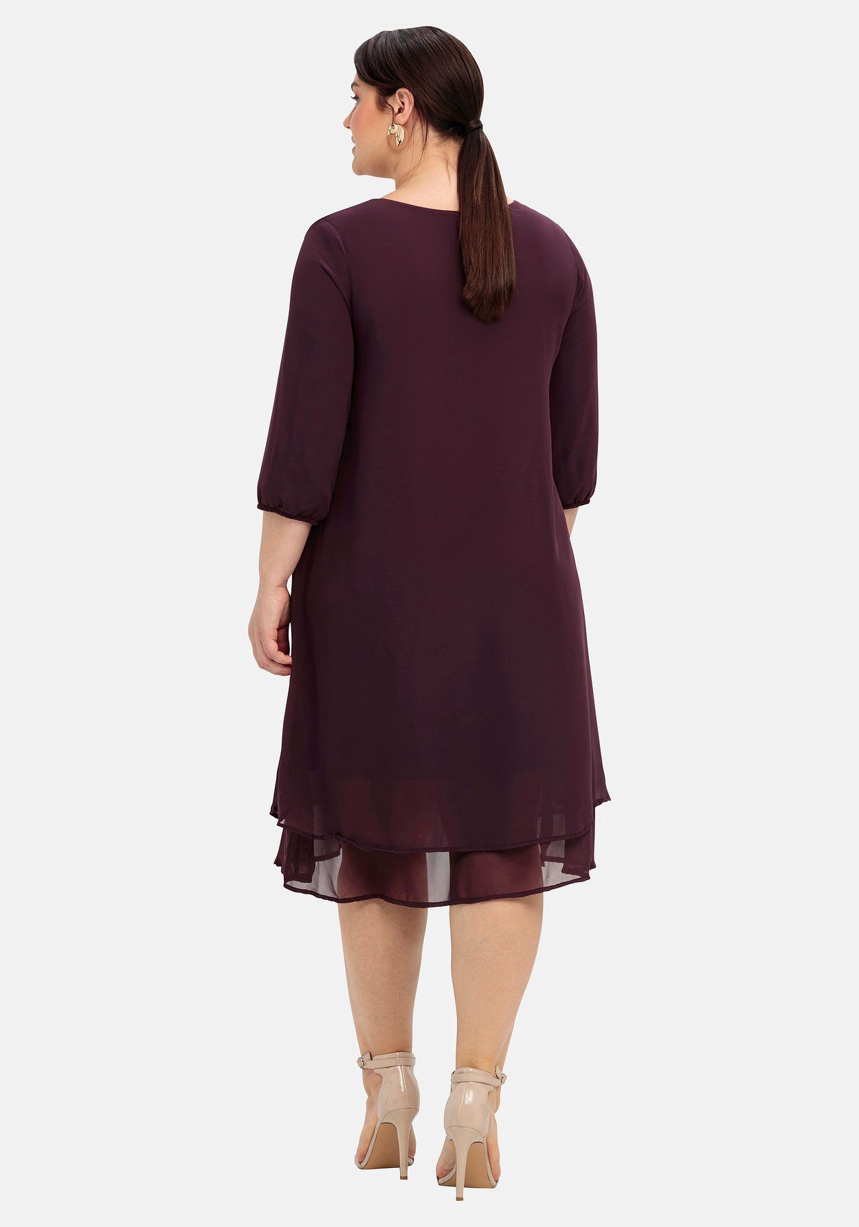 sheego Kleid in Lagen-Optik Kostenloser Versand